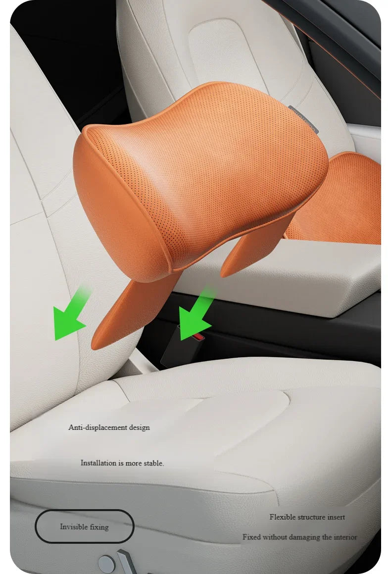 Memory Foam Car Seat Pillow - Lumbar Support & Breathable - image 3