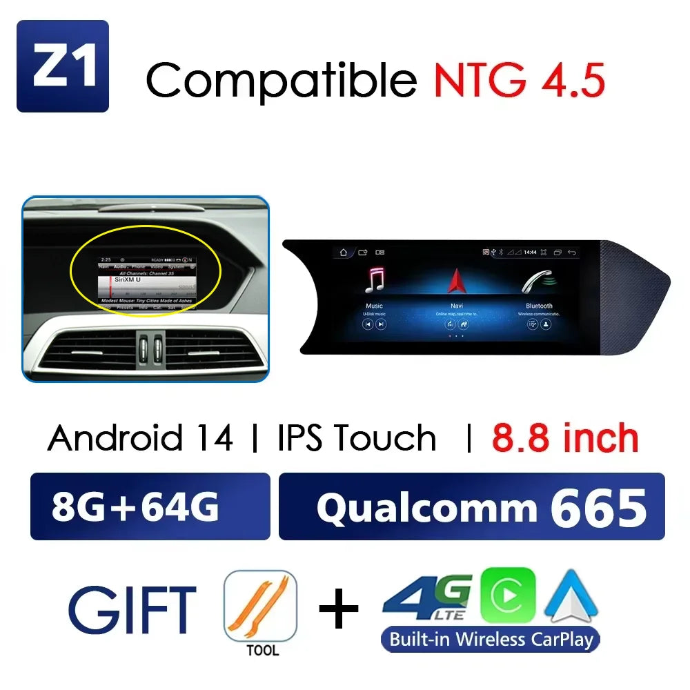 Wireless CarPlay Android 14 Stereo Mercedes C-Class W204 2011-2014 - image 10