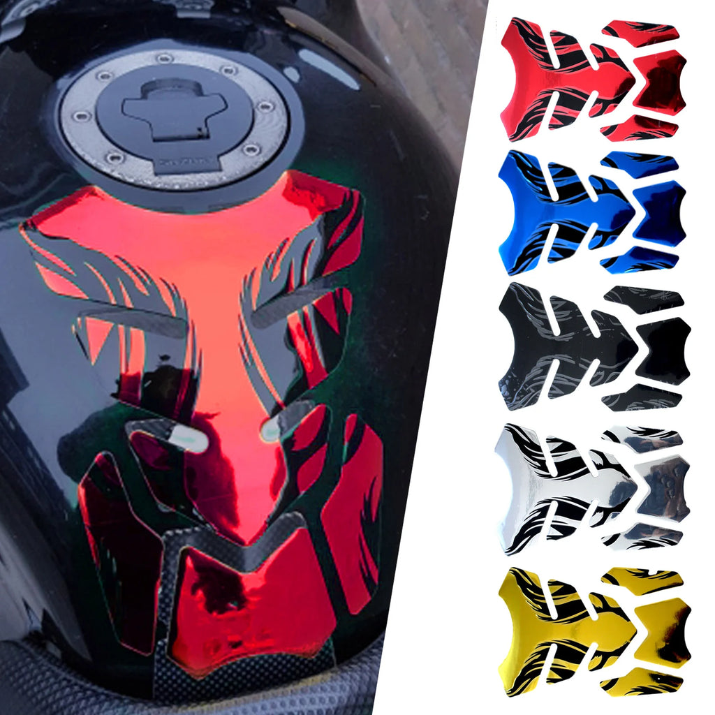 Fishbone 3D Tank Pad Reflective Protector Sticker for Motorcycles - view 3
