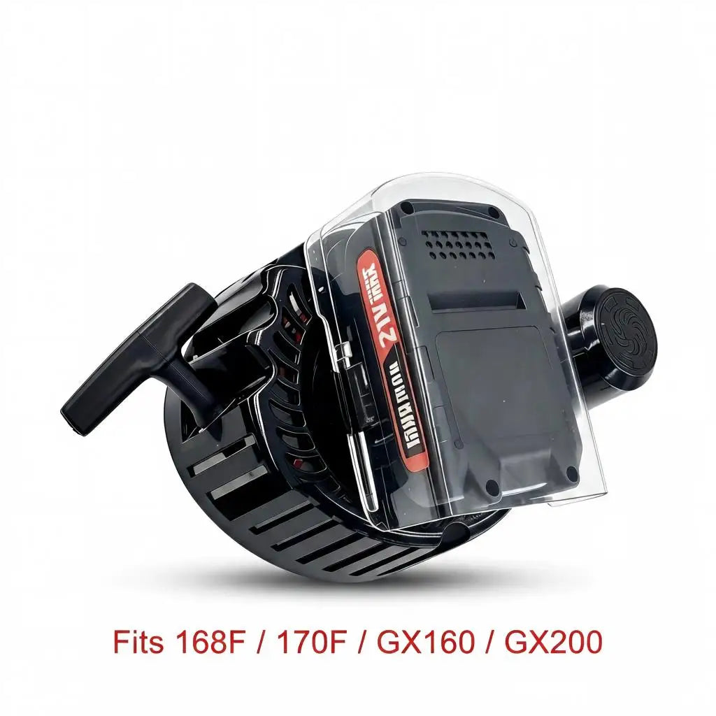 Gas-oline Engine 168F170 New Easy Start Generator Micro Tiller Water Pump Modified Pull Plate Lithium Battery Starter