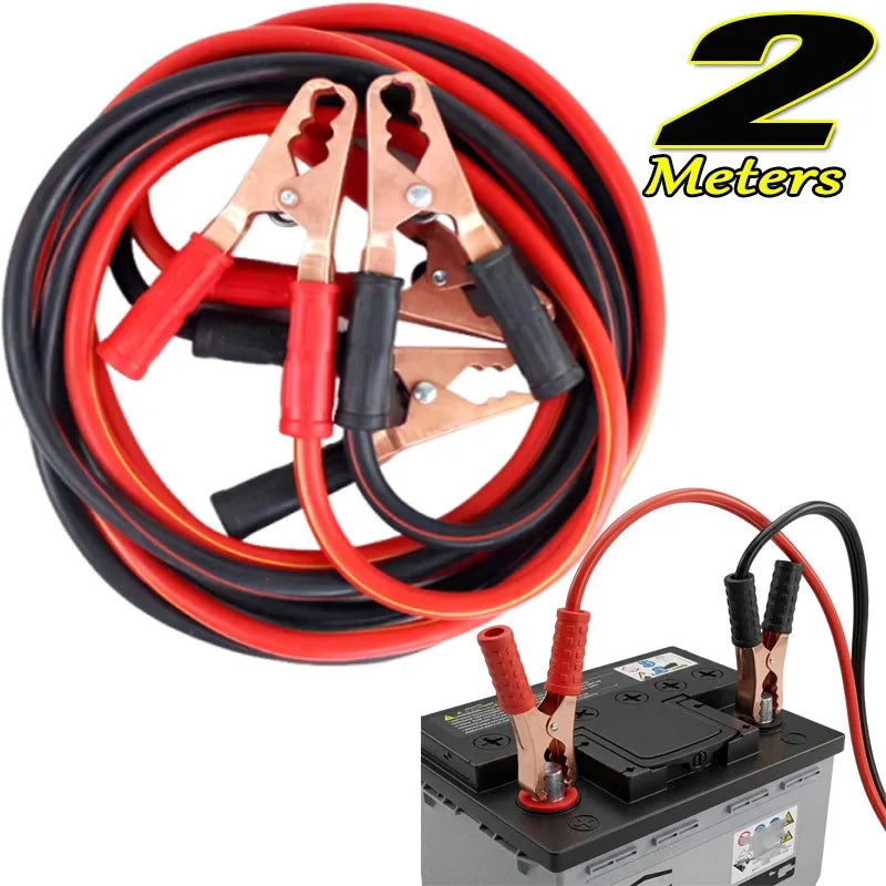 Motorcycle Jump Starter Cables, 2 Meter