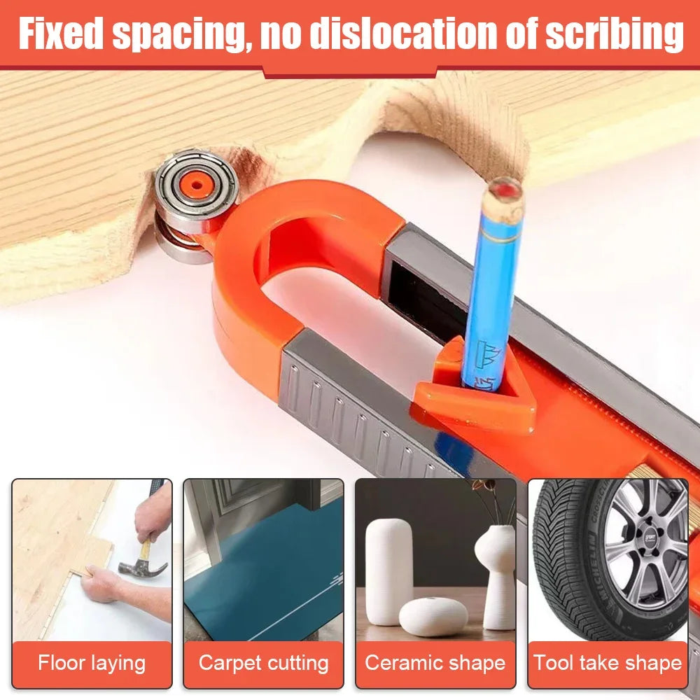 Carpenter square and bore gauge set, measuring tools for woodwork, metal and tiling