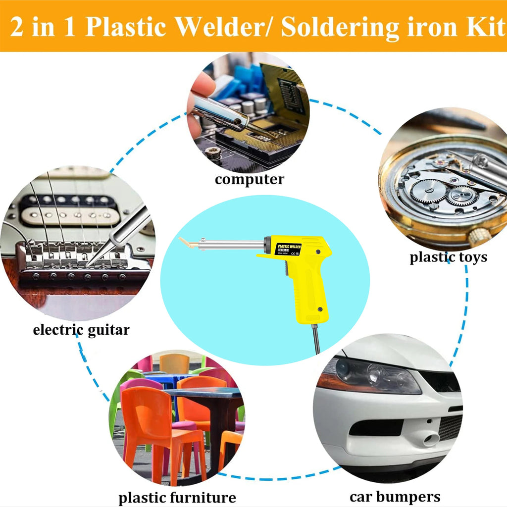Electric Soldering Iron Kit 100W – Plastic Welding & Repair