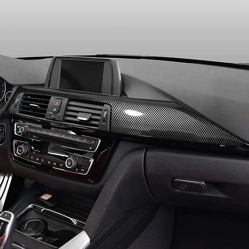 Carbon Fiber Look Dashboard Trim Cover for BMW 3 and 4 Series F30 F32