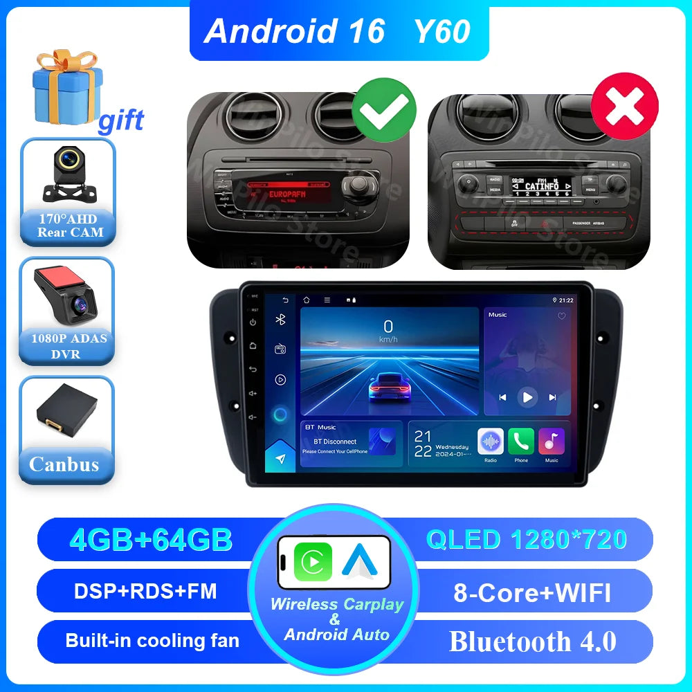 Android Car Radio for Seat Ibiza MK4 2008-2015 | CarPlay & GPS - image 8