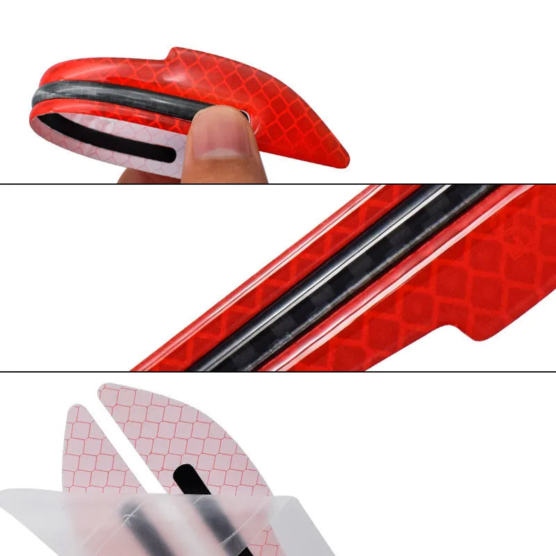 Reflective Stickers for Wheel Rims, Door Handles and Rear Bumper