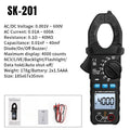 Clamp Meter Digital Multimeter 6000 Counts AC/DC Voltage Current NCV Resistance Capacitance Electrician Test Tool