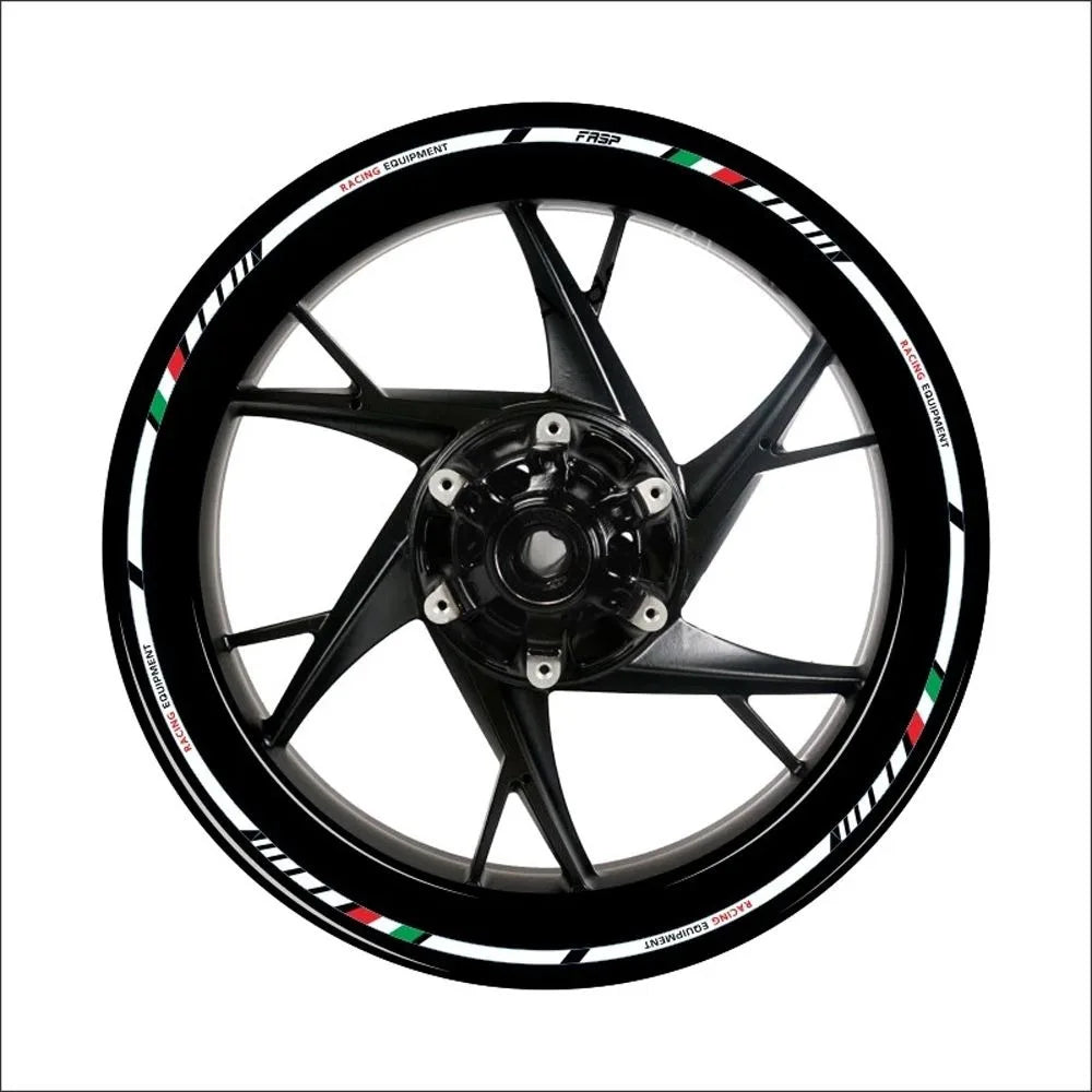 Reflective Wheel Rim Stripe Stickers for 17-18 Inch Motorcycle Wheels