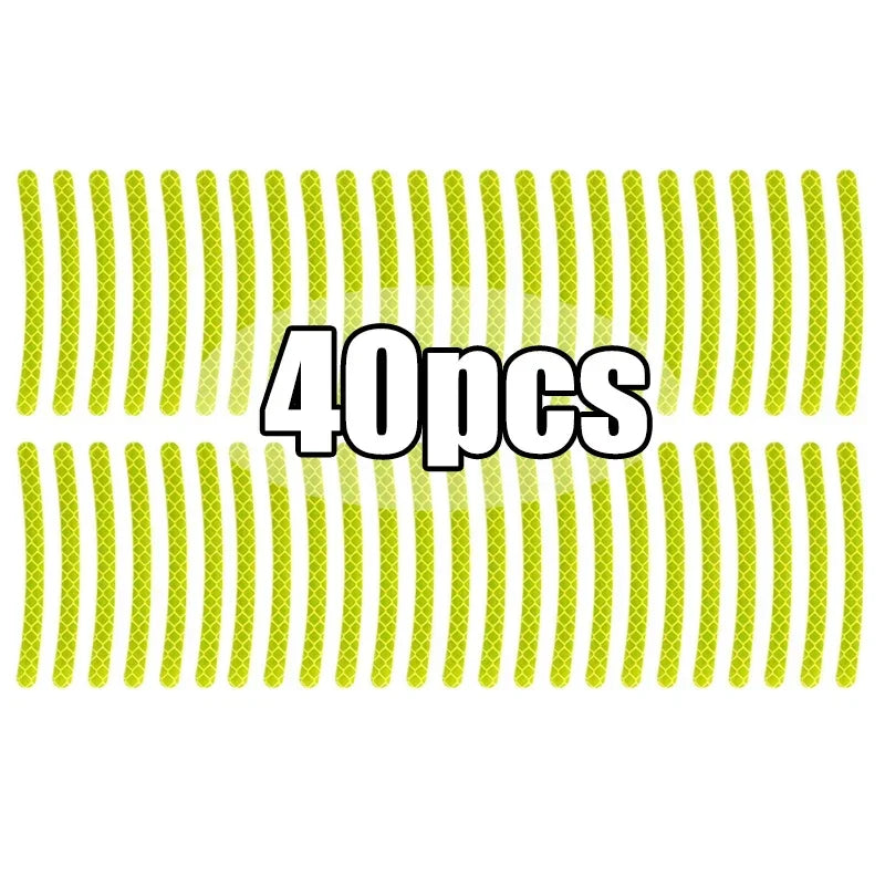Reflective Wheel Rim Strips for Car and Motorcycle Tyres, 20-40pc - view 24