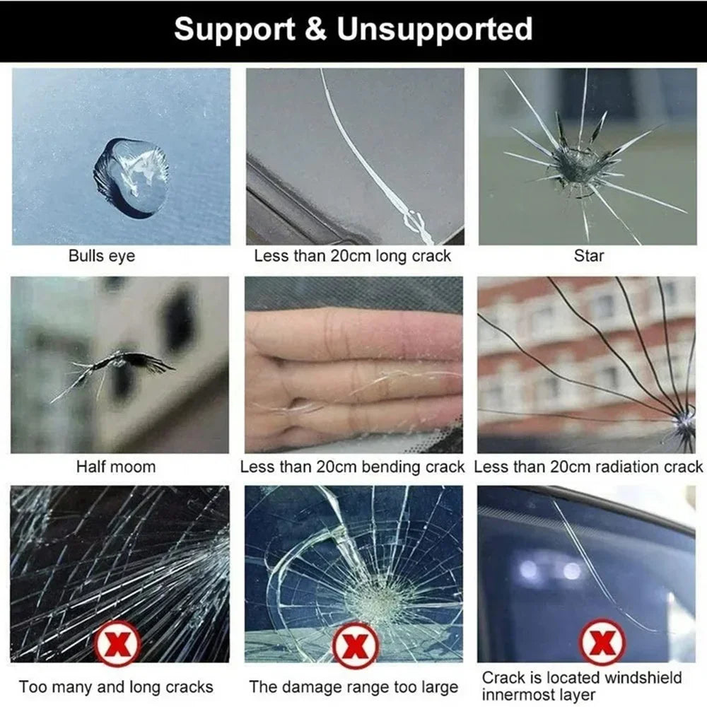 Windshield Crack Repair Resin Kit for Cars
