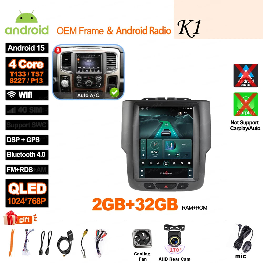 Android 16 Car Stereo Head Unit for Dodge Ram 1500 2500 3500 2013-2018 - image 47
