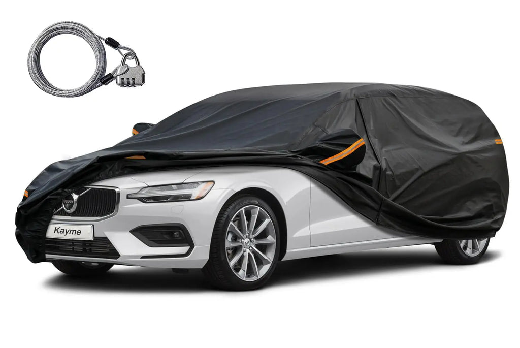 Kayme 210T Zippered Waterproof Car Cover, All-Weather - image 12