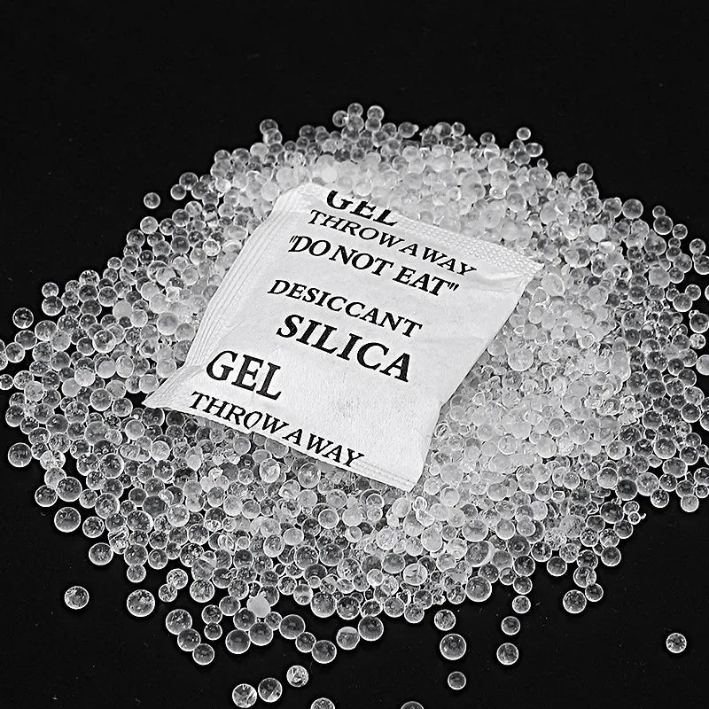 Silica gel desiccant bags, moisture absorber for kitchens, closets and storage