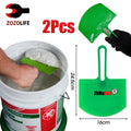 Curved bucket scoop scraper, putty knife for drywall, spackle and plaster