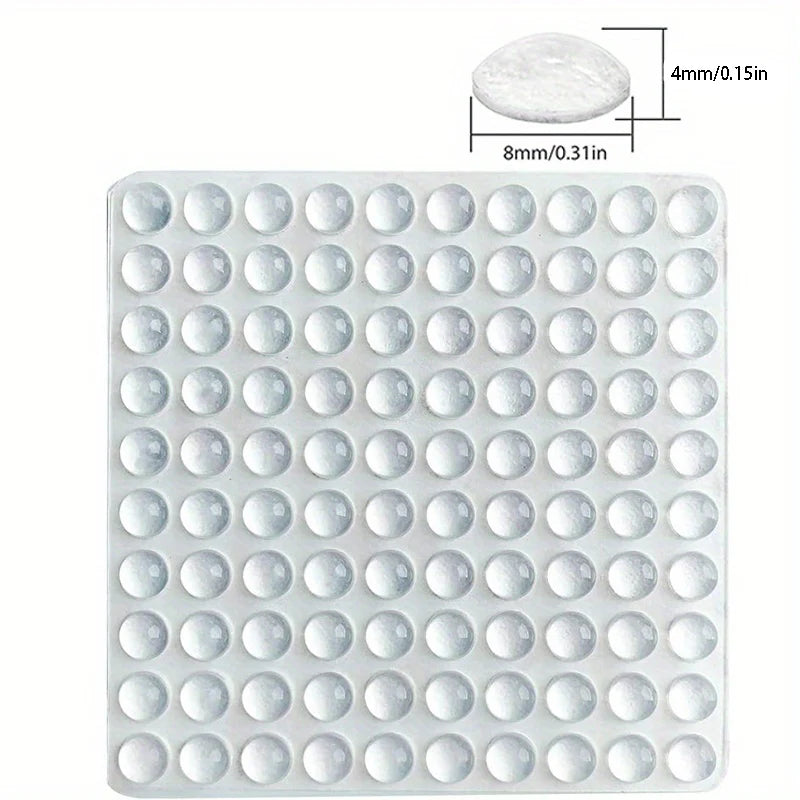 100pc Clear Silicone Anti-Collision Bumper Pads for Cabinets and Drawers - view 20