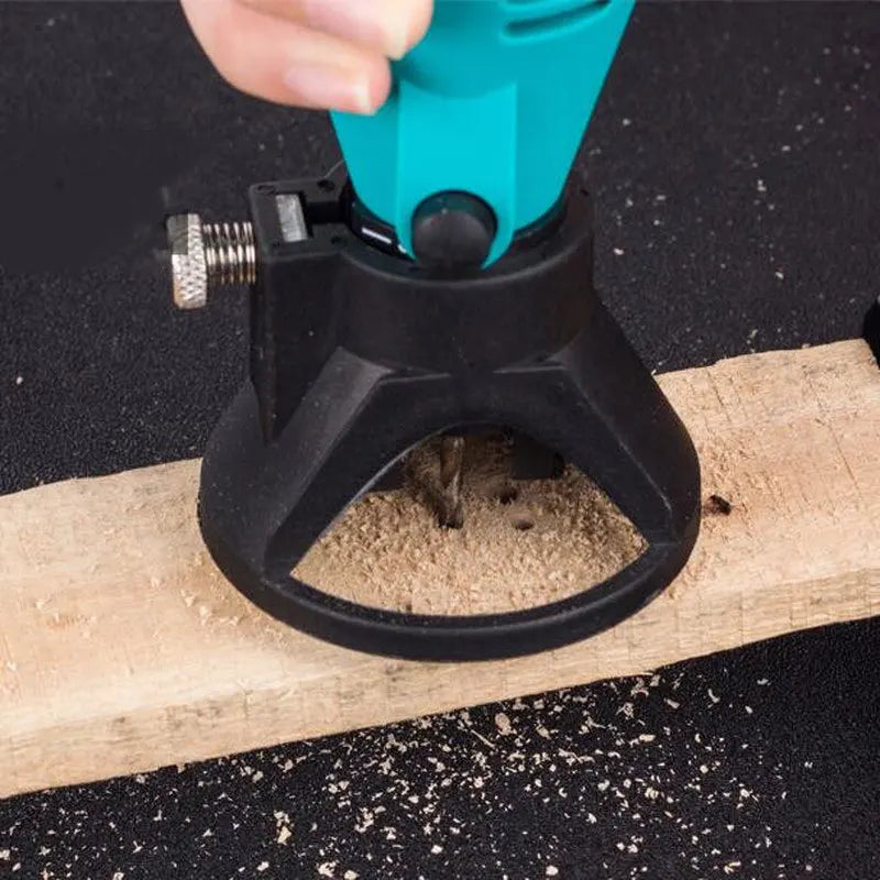 Woodworking Router Locator with Drill Bit Set for Rotary Tools