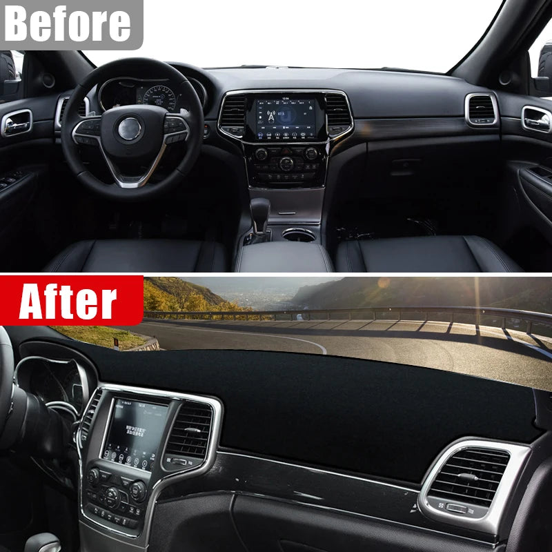 Car Accessories For Jeep Grand Cherokee WK2 2011-2013 2014 2015 2016 2017 2018 2019 2020 Dashboard Cover Avoid Light Carpet Mat