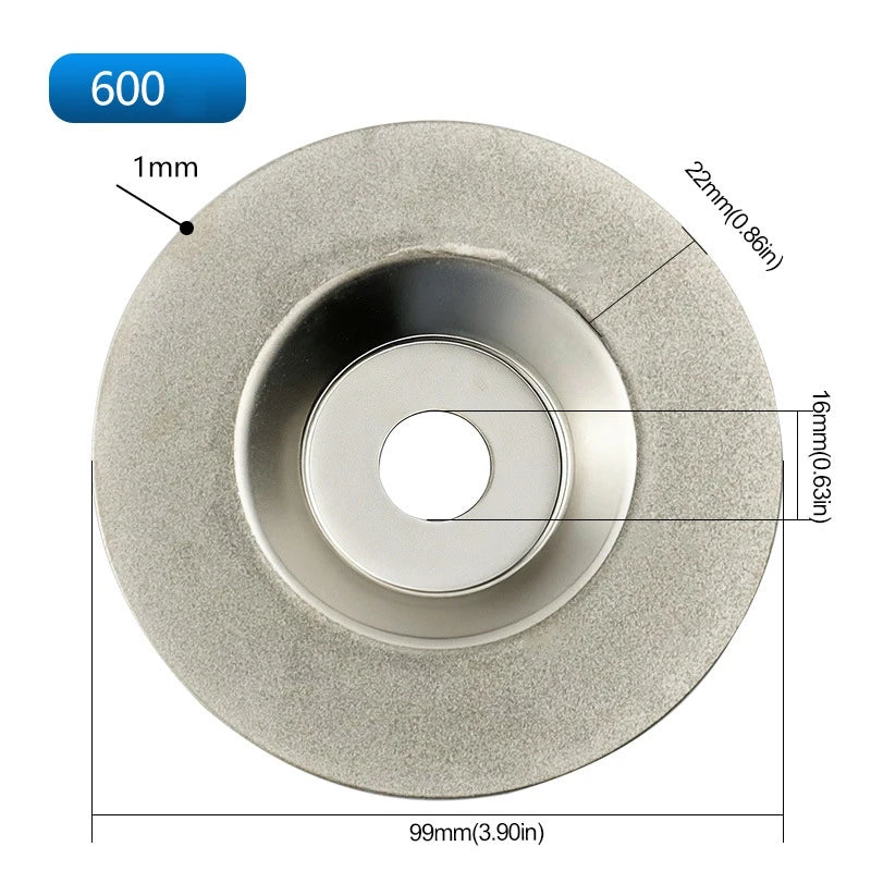 Angle Grinder Diamond Glass Grinding Disc Household Cymbal Shaped Electric Sharpening Disc Polishing Discs Cutting Blades