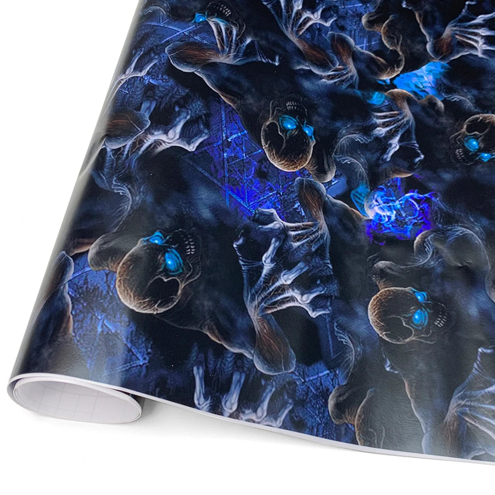 Skull Camo Car Wrap Vinyl Film - Self-Adhesive Sticker for Vehicle - image 9