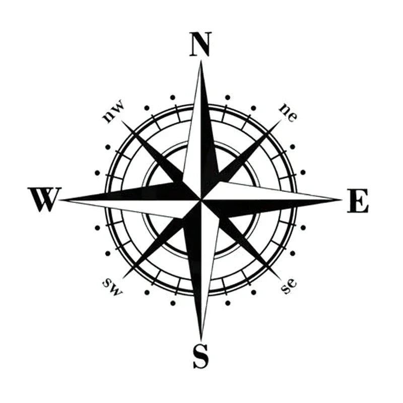 NSWE Compass Car Sticker – Durable Vinyl Decal for Auto & Motorcycle - image 3