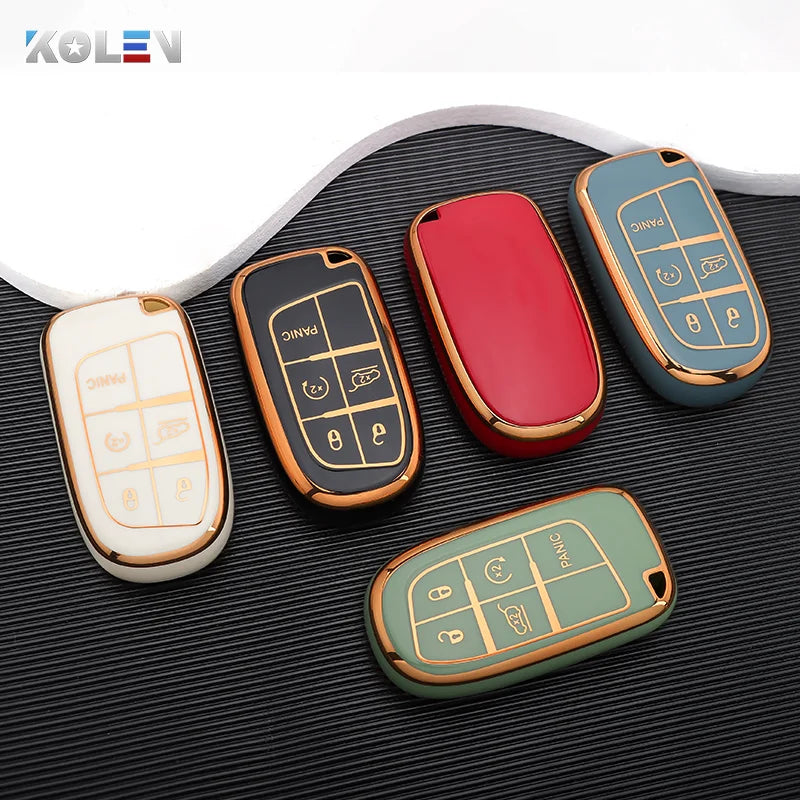 TPU Remote Key Case Cover for Jeep Dodge Ram Fiat Vehicles - image 2