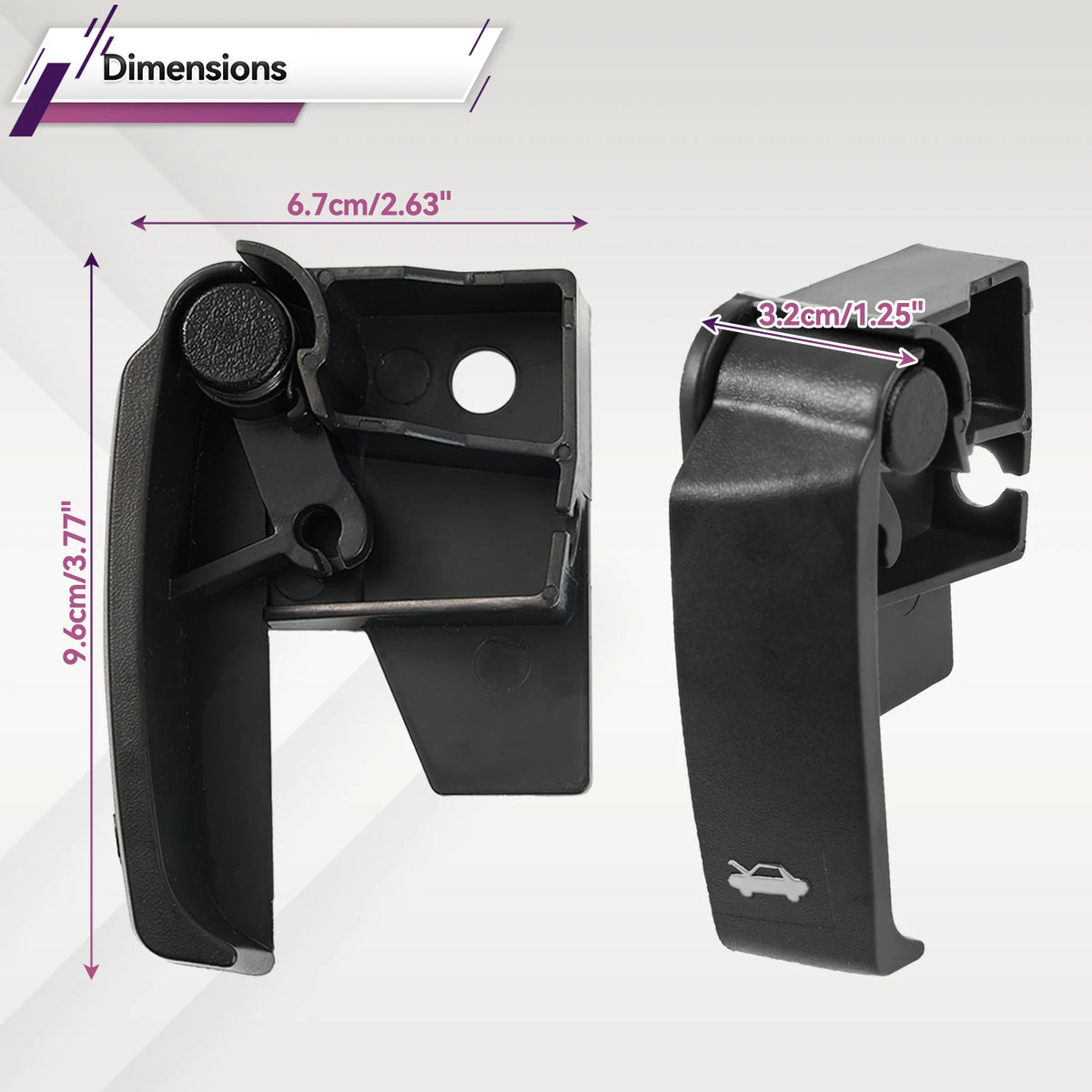 Chevy GMC Hood Latch Release Handle 1999-2006 Silverado Sierra - image 2