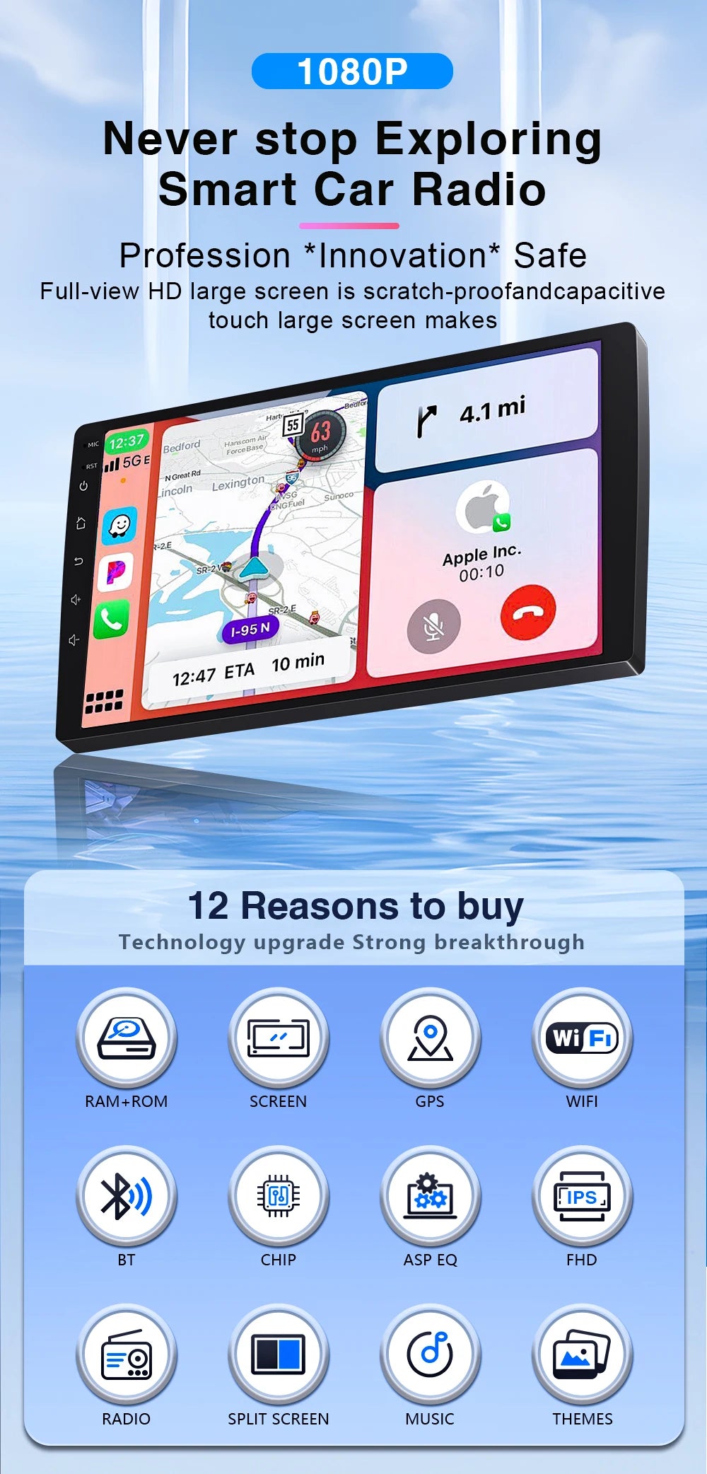 9 Inch Android GPS Car Stereo for GMC/Chevy Trucks SUVs - image 9