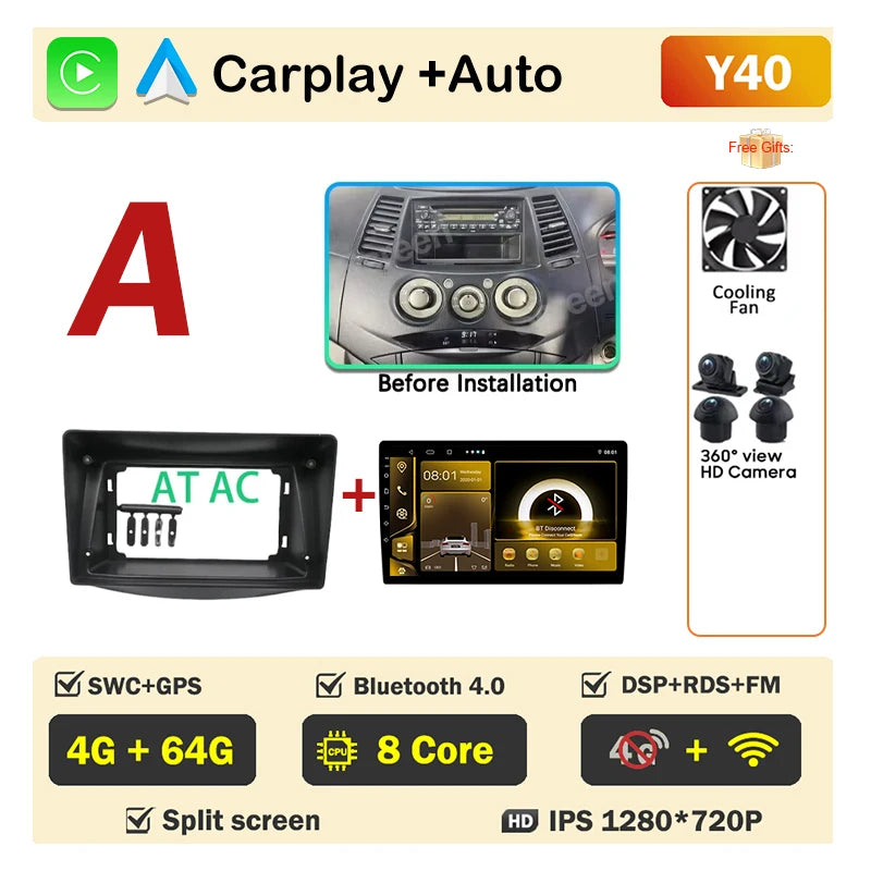 Android 16 Car Radio for Mitsubishi Grandis 2003-2011 GPS Bluetooth - image 20