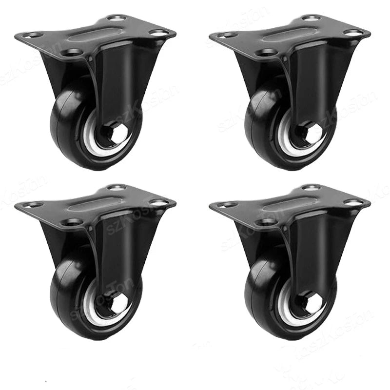 Heavy-Duty 360° Swivel Casters with Brake, 1.5/2 Inch
