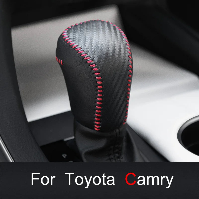 Premium Leather Gear Shift Cover for Toyota Corolla Cross 2019-2023 - image 4