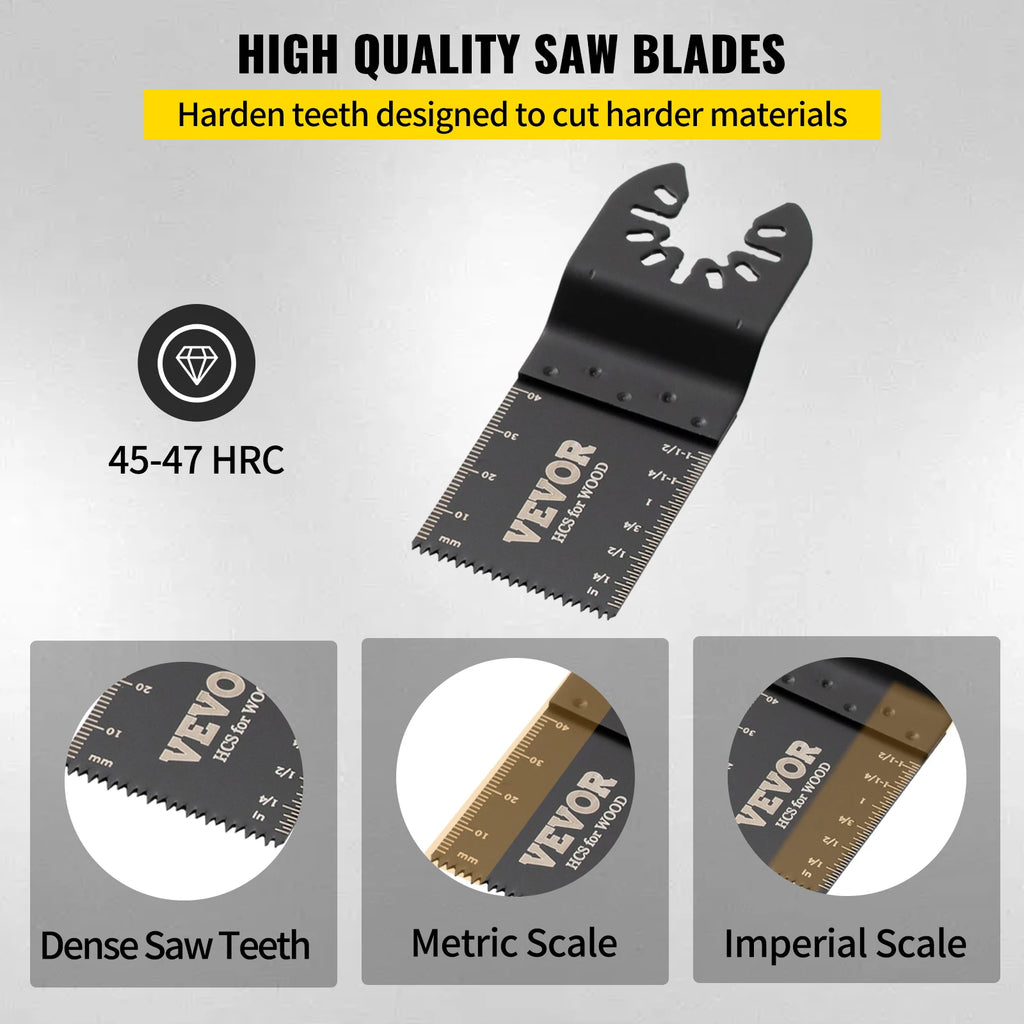 100Pcs Oscillating Saw Blades Kit - Cutter for Wood Metal Plastic - image 5