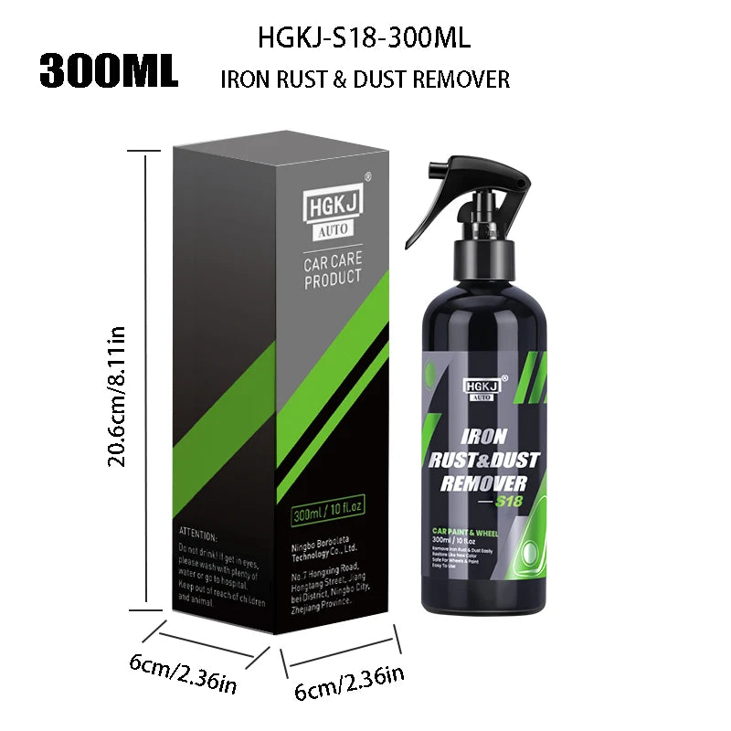Iron Particle Remover Spray for Car Paint & Wheels, Rust Dust Cleaner