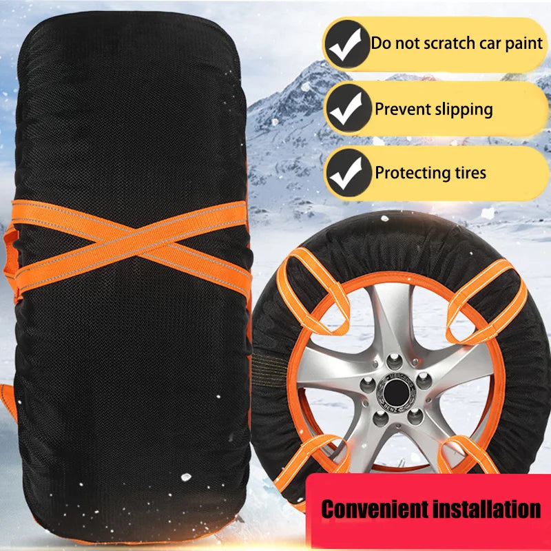 2PCS/Set Car Snow Chain for Car Tire Snow Sock Wheel Tyre Off-road Tires Winter Cars Wheel Chains SUV Winter Off Road 4x4 Vehic
