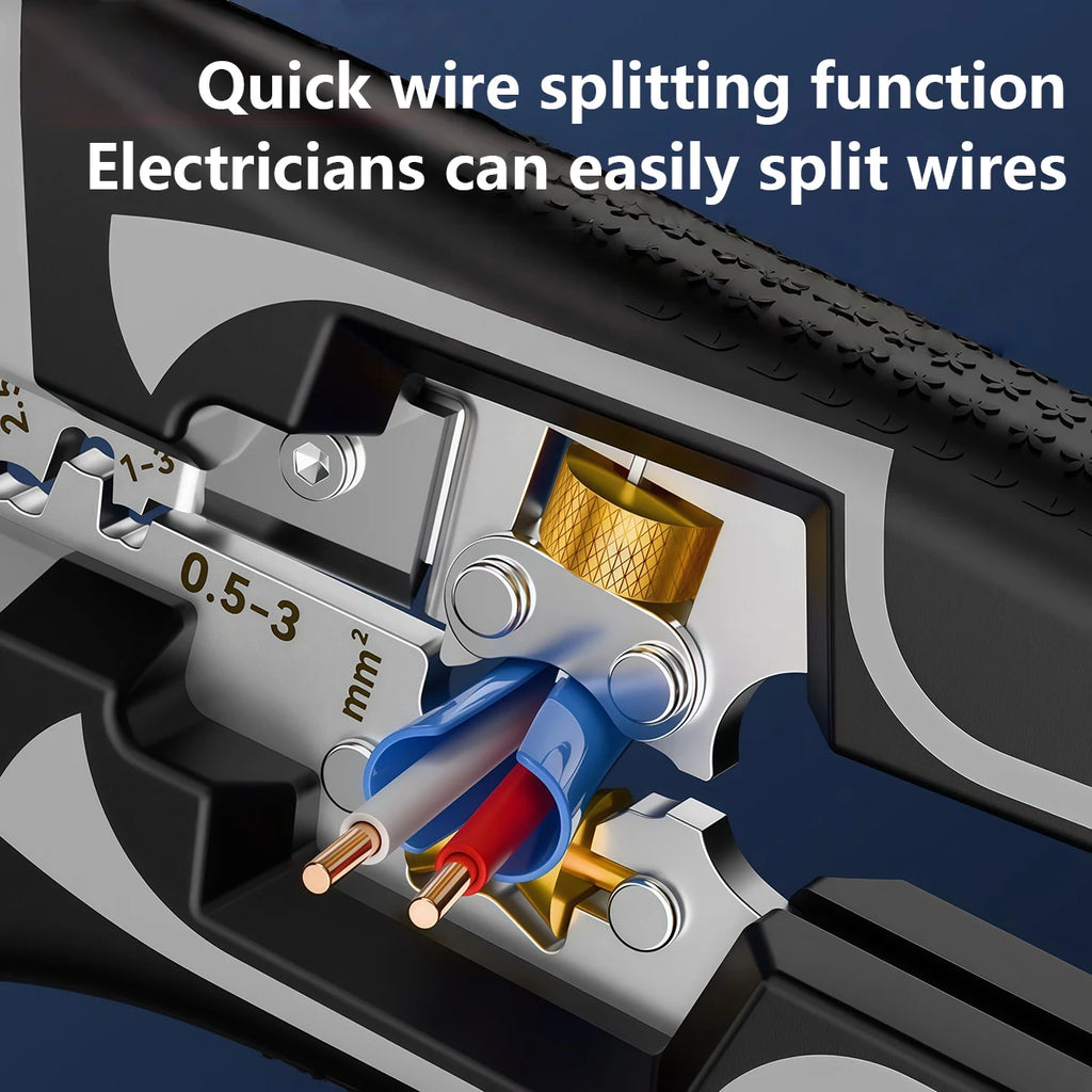 Adjustable Automatic Wire Stripper & Crimping Pliers