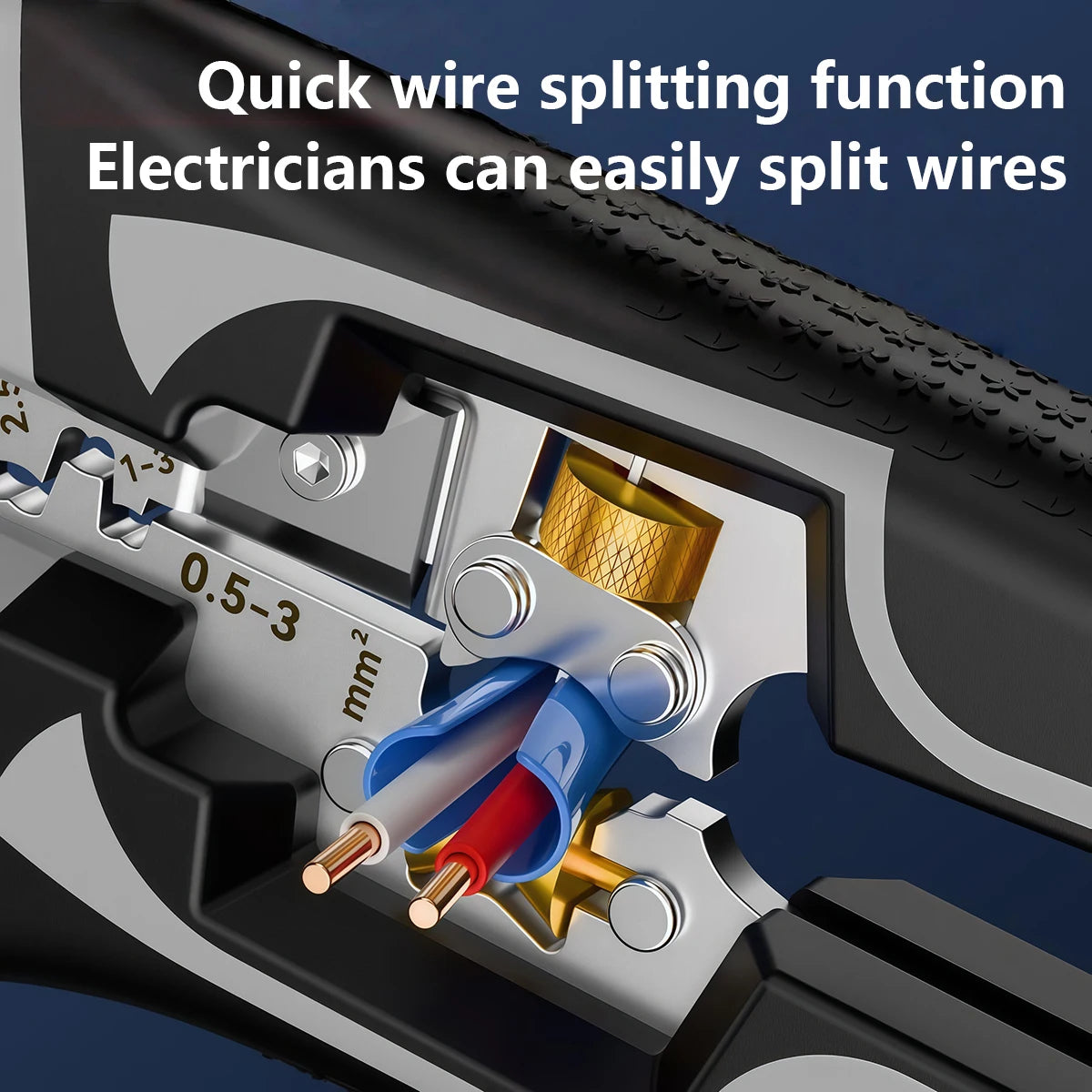 Adjustable Automatic Wire Stripper & Crimping Pliers
