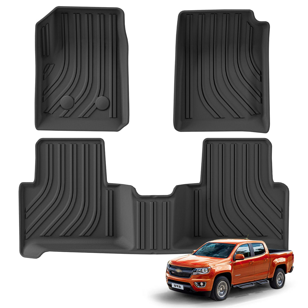 Custom Fit 3D TPE Floor Mats for Chevrolet Colorado 2015-2022