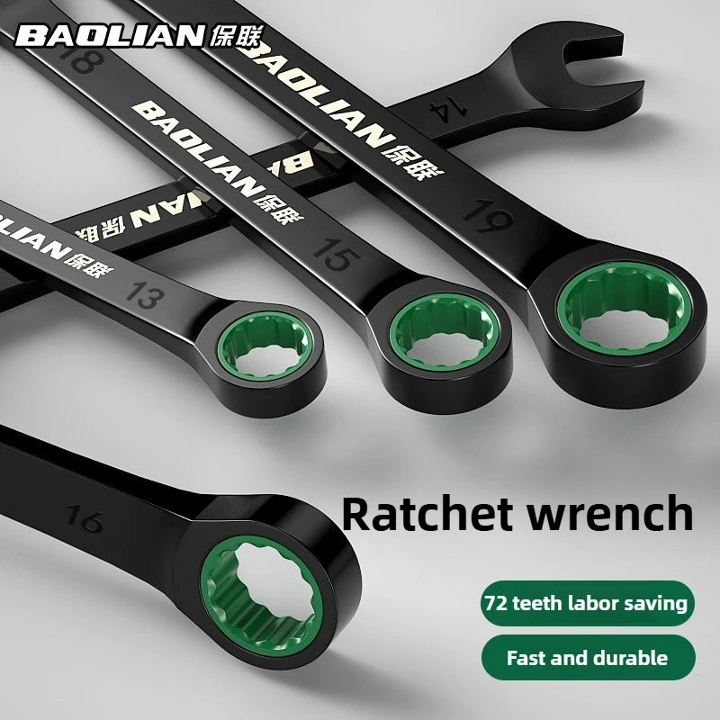 Open-End Ratchet Wrench 6-10mm Dual Purpose Tool - image 3
