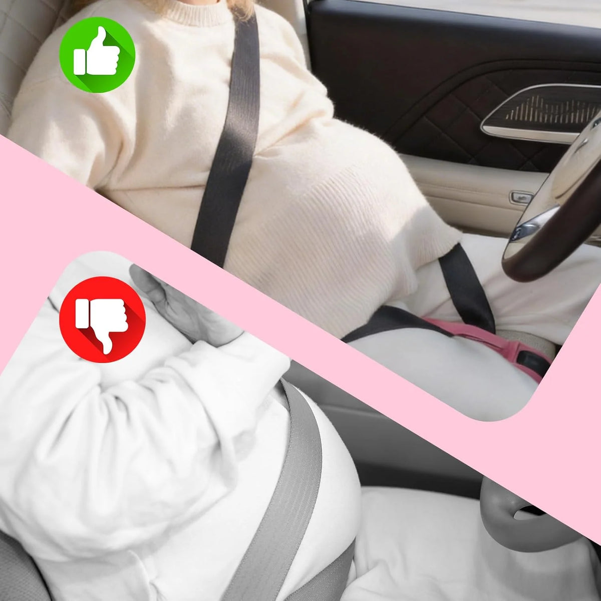 Pregnancy Seat Belt Extender with Belly Cover - image 3