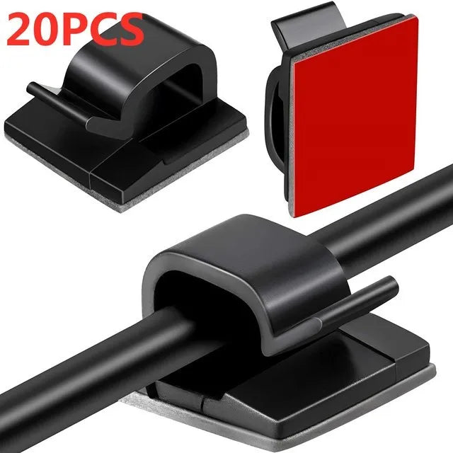 Cable Organizer Clips – Car, Earphone & Mouse Cord Holder