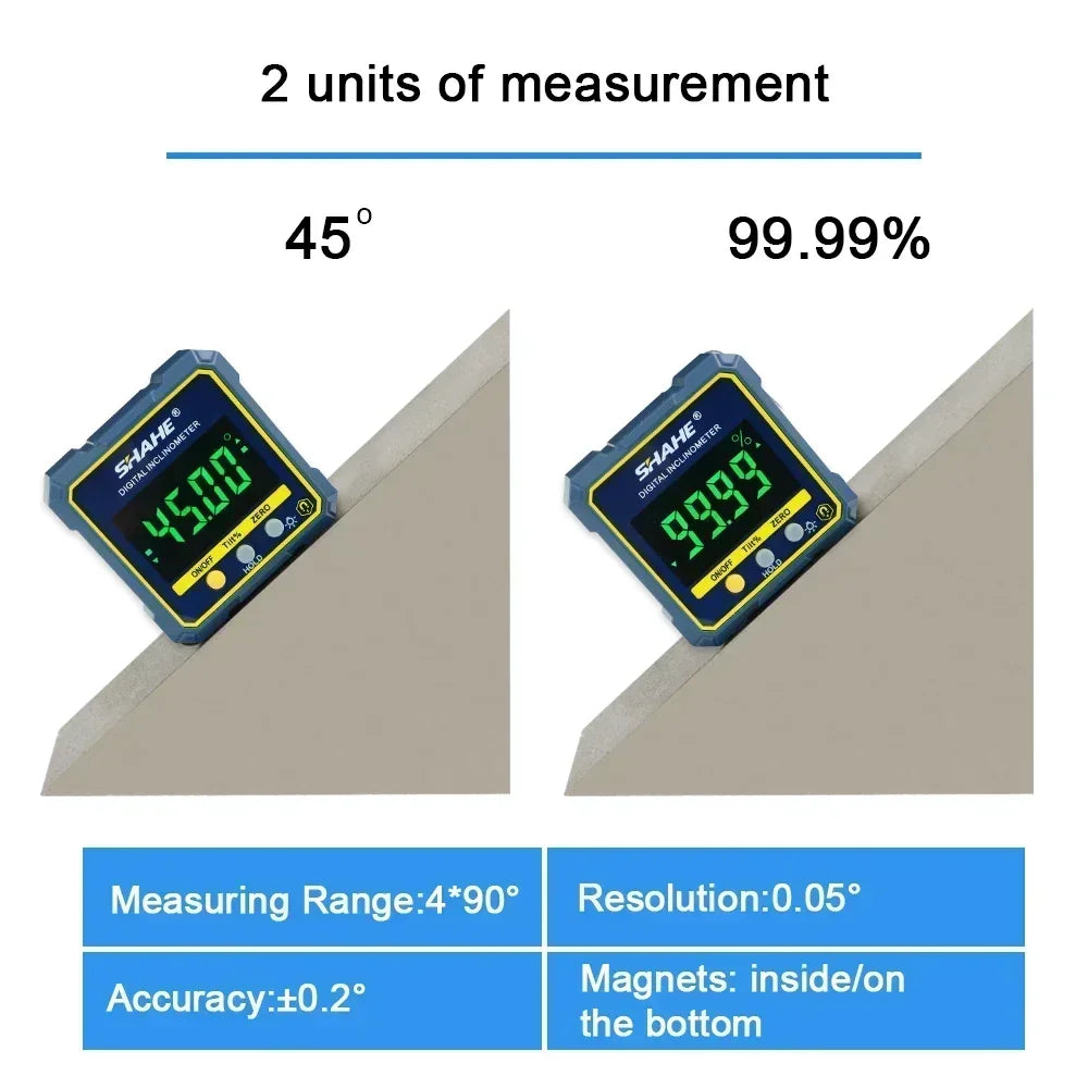 Digital Angle Gauge Magnetic Protractor Inclinometer with Backlight - image 4