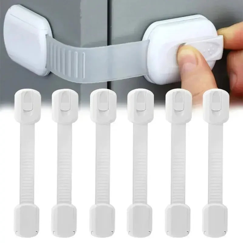 Adhesive Baby Safety Locks for Drawers & Cabinets