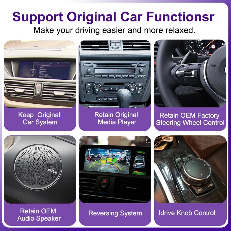 8.8" Wireless CarPlay & Android Auto Display for BMW Models - image 4