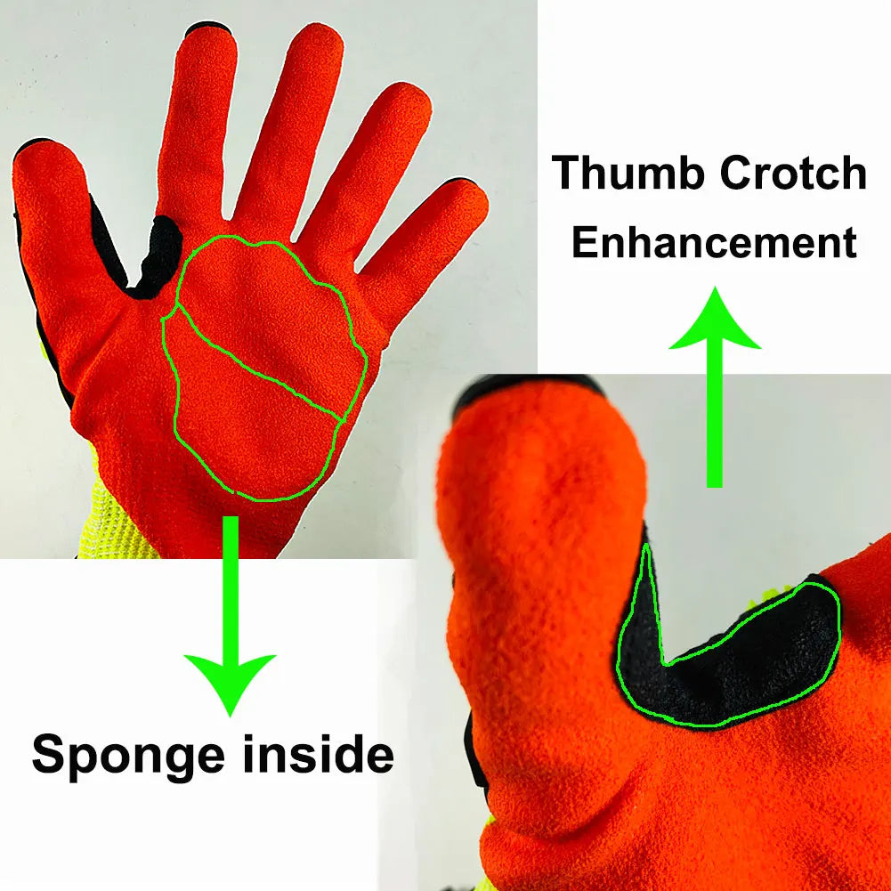 High Performance Mechanic Protective Work Gloves for Auto Repair and Yard Work
