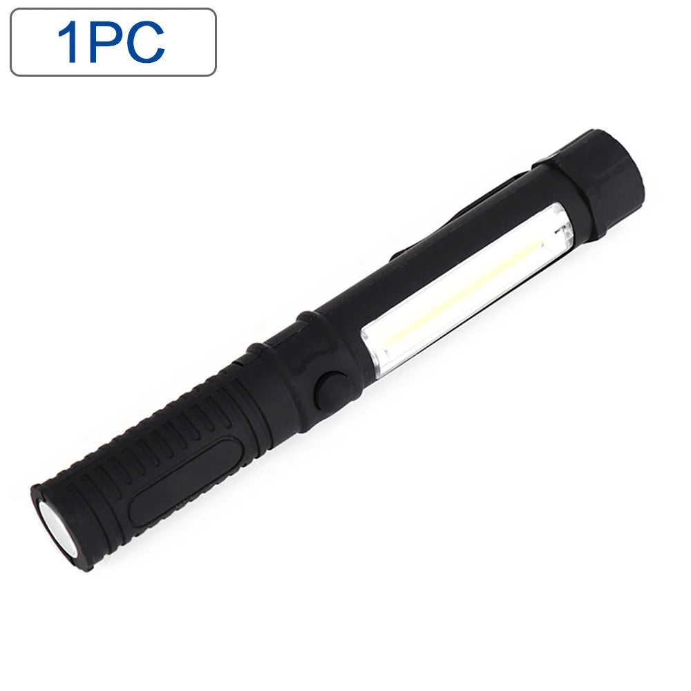Multifunction COB LED Mini Pen Light Work Inspection LED Flashlight Stonego Torch Lamp With the Bottom Magnet and Clip