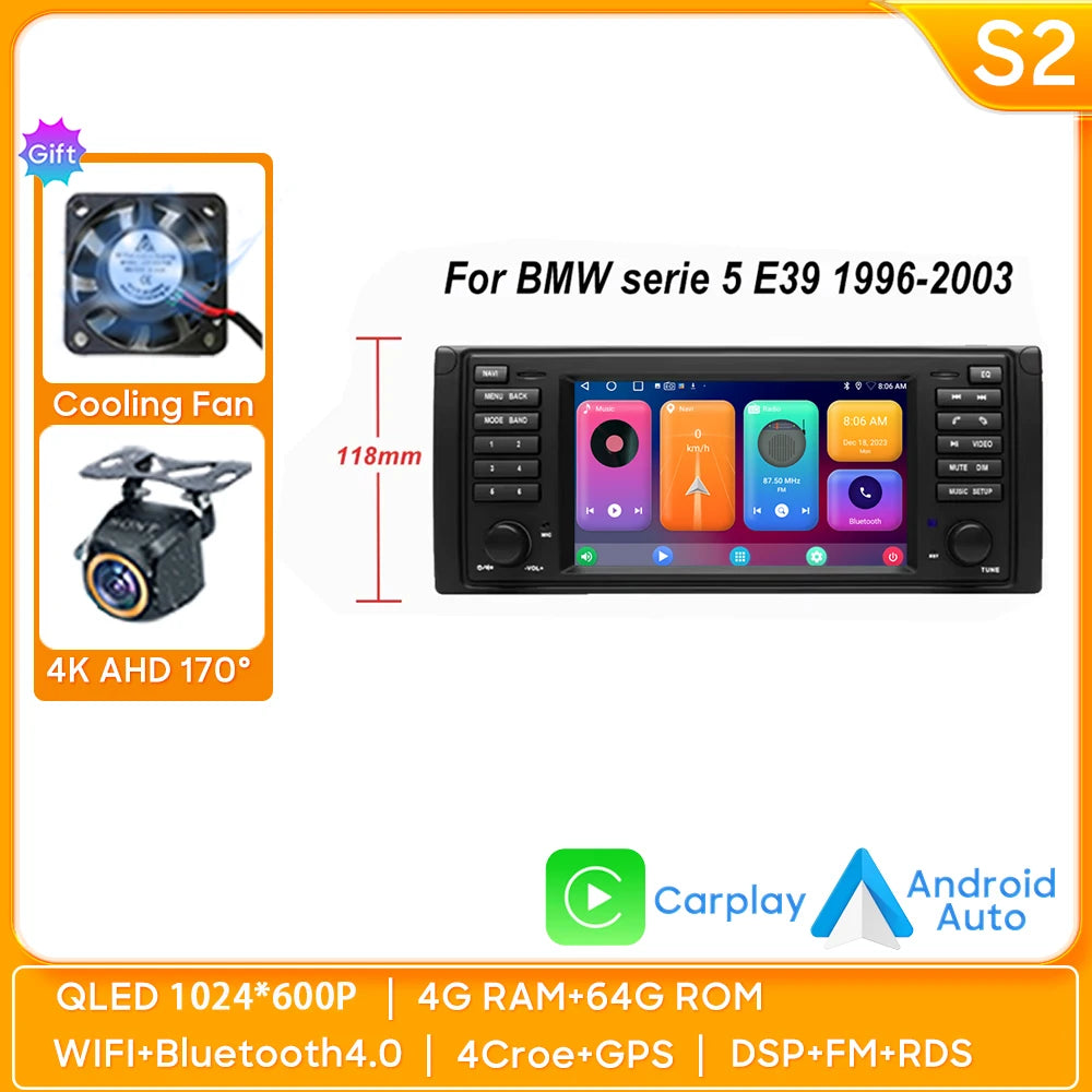 BMW 5 Series & X5 7'' Android Auto CarPlay Radio (1996-2003) - image 12