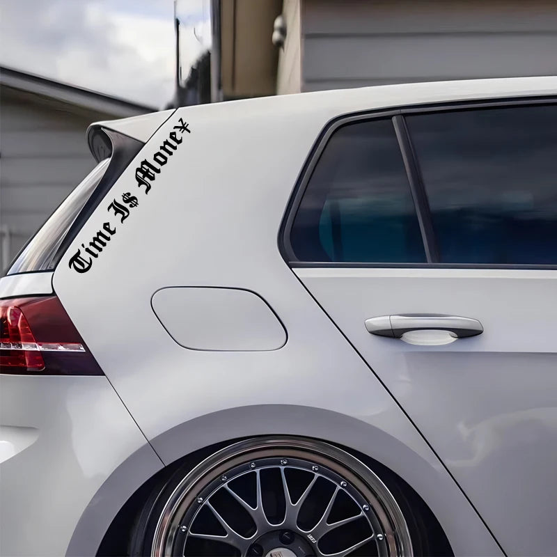 Time Is Money Vinyl Stickers for Cars, Trucks and Laptops - view 2
