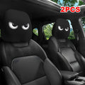 Cartoon Eyes Print Car Headrest Covers, Set of 2