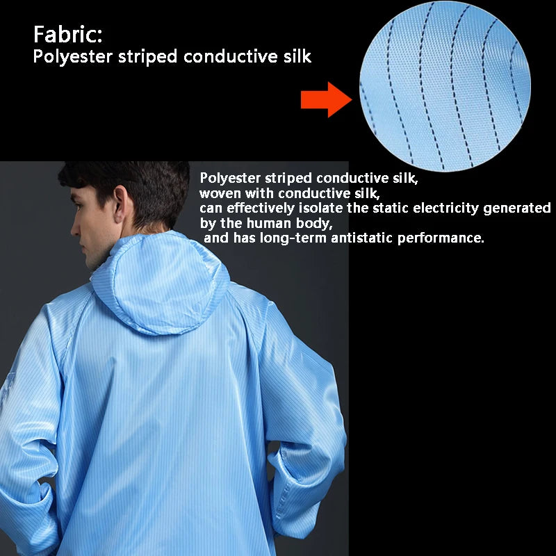 Coveralls Breathable Safety Clothing Work Dustproof Anti-static Spray Paint Clothes Sanitary Protection Jumpsuit Hazmat Zip Suit