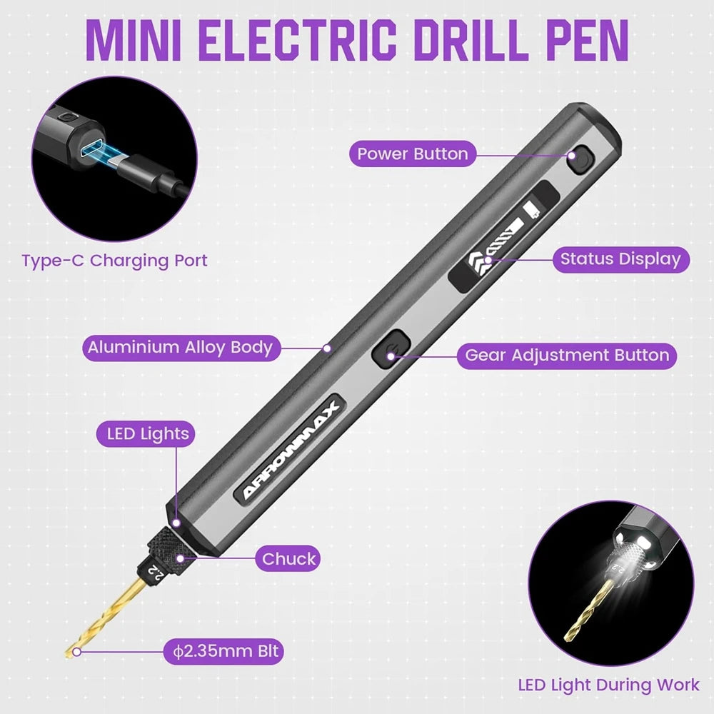 ARROWMAX Mini Cordless Drill Rotary Tool Rechargeable for Crafts & DIY - image 2