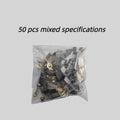 50pcs Heavy-Duty Carbon Brush with Metal Bases - for Drills, Sanders, Grinders, Motors - Durable Motor Repair Parts Kit